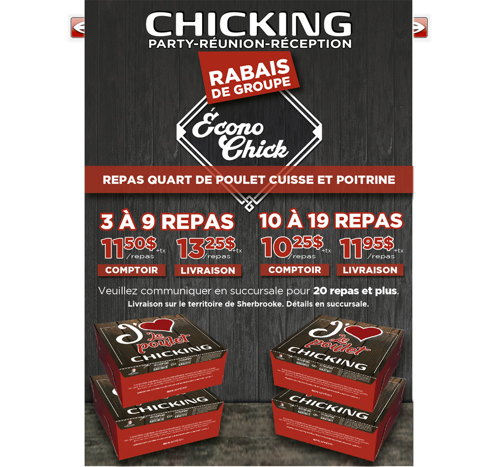 Chicking Menu